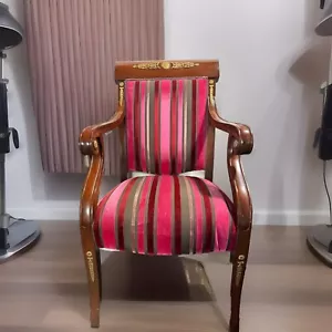 Kindel Neoclassical Empire Regency Arm Chair - Picture 1 of 6
