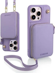 Crossbody Wallet Case Compatible with iPhone 15 Pro Max with Strap RFID - Picture 1 of 6