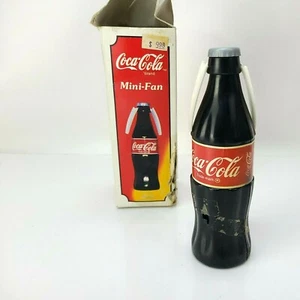 Coca Cola Mini-Fan Hand Held Battery RARE Piece W/ original Box Room Décor - Picture 1 of 11