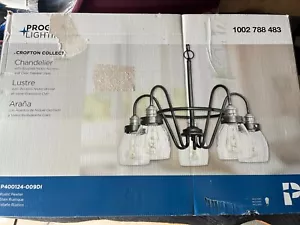 Progress Lighting Crofton 5-Light Rustic Pewter Chandelier P400123-009DI NEW - Picture 1 of 7