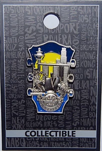 Hard Rock Cafe SINGAPORE Year 2019 Cityscape Headstock Pin - Picture 1 of 1