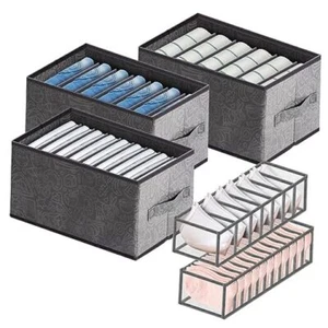 5 Pcs Wardrobe Clothes Organizer,Upgraded Drawer Organizers for Clothing,6/7/9 - Picture 1 of 8
