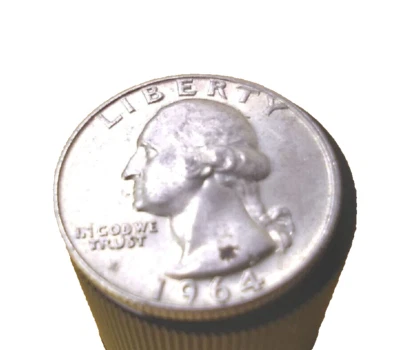 1964 d Washington quarter Error In Mint Mark - Image 1 of 4
