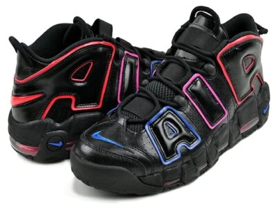 Nike Air More Uptempo 96 Black Trainers High Top Basketball Sneakers Men Size - Image 1 of 4