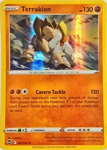 Terrakion 097/195 Swsh12: Sword & Shield - Silver Tempest Holo - Picture 1 of 2