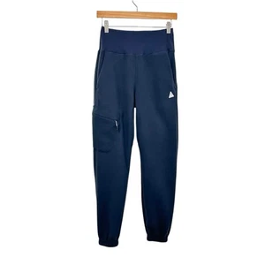 Hoka One One Damen Fleece Jogginghose Gr. XS blau Activewear leicht weich - Bild 1 von 10