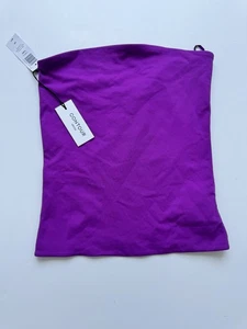 NWT Aritzia Black Contour Tube Top / Small Purpple - Picture 1 of 3