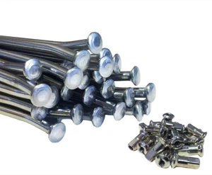 Edelstahl Speichen Satz - 19" Honda CB450 CB500 CB550 CB750 GL1000 Disc - vorne - Bild 1 von 5