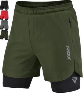 RDX T16 2-in-1 Kompressions-MMA-Shorts Training Kampfsport Muay Thai Herren - Bild 1 von 28