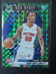 2024-25 Panini Mosaic - Debut NBA Ron Holland II #258 Green Mosaic Prizm (RC) - Imagen 1 de 2