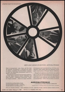 1959 Aeronutronic Newport Beach California Research Center Ford Motors Printanzeige - Bild 1 von 1