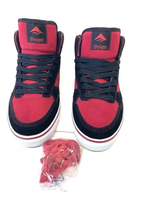 Emerica туфли WestGate | мужчин размер 9 | женщин размер 10,5 | черный красный | Y13 | Ref2196 - Изображение 1 из 4