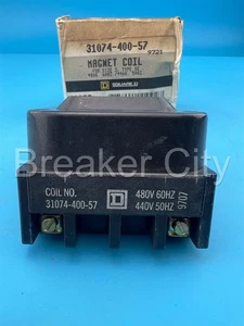 Square D 31074-400-57 Magnet Coil 480V 60Hz 440V 50Hz Size 3 Type SE — New - Picture 1 of 6
