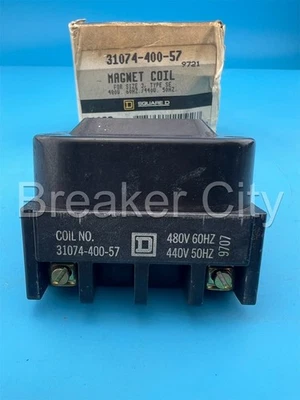 Square D 31074-400-57 Magnet Coil 480V 60Hz 440V 50Hz Size 3 Type SE — New - Image 1 of 4