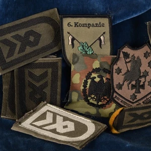 Lot Of 12 Patches, Shoulder Straps, German Army Bundeswehr - Picture 1 of 10
