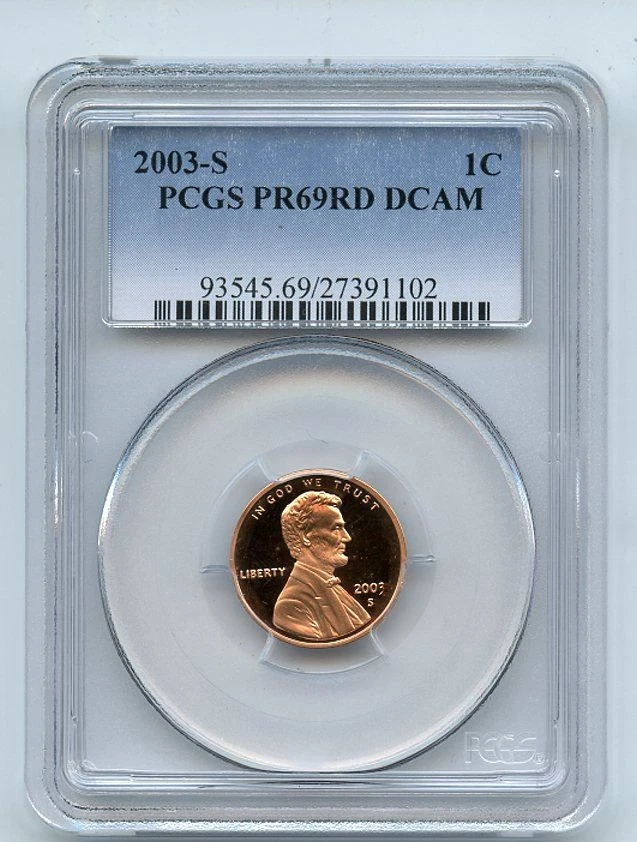 2003 S 1C Lincoln Cent PCGS PR69DCAM - Image 1 of 1