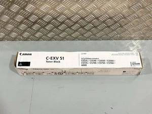 Oryginalny czarny toner Canon C-EXV 51 - fabrycznie nowy pudełko uszkodzone - Zdjęcie 1 z 5