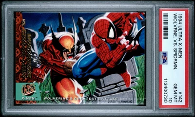 1994 Fleer Ultra X-Men Wolverine Vs. Spiderman #142 - PSA 10 - Image 1 of 2