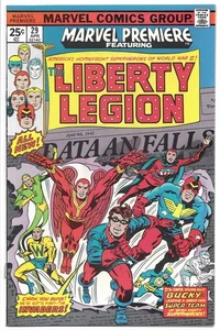 MARVEL PREMIERE #29 NM- 9.2 BRONZE AGE MARVEL! LIBERTY LEGION! BUCKY! GOLDEN AGE - Picture 1 of 2