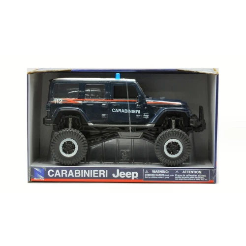 JEEP SAHARA BIG WHEELS CARABINIERI 1:18 New Ray Forze dell'Ordine Modellino Nuov - Immagine 1 di 1