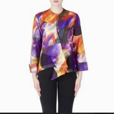 Chaqueta Blazer Joseph Ribkoff Arte Para Usar Malla Talla M/L Estampado Abstracto LEER Foto 1 de 4