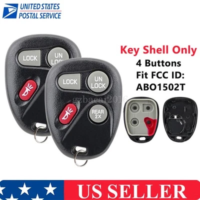 2 Para 96 97 98 99 00 01 02 Pontiac Firebird Mando a Distancia Llavero Carcasa Estuche Cubierta Pera Foto 1 de 4