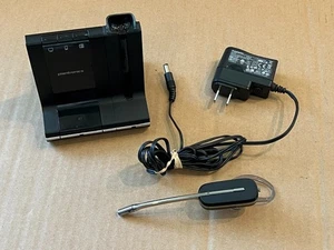 Plantronics WH500 Wireless Single Ear Headset System w/ WO2 Charge Base - Picture 1 of 4
