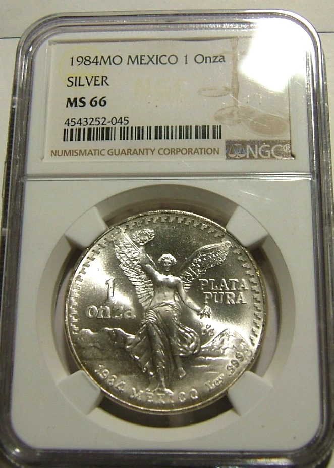 1984 Silver MS 66 Graded Mexican Coins for sale | eBay
