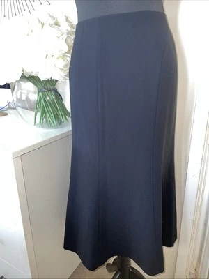 🎃 Lovely Windsmoor Black A-Line Lined Smart Skirt Size 16 - Image 1 of 4