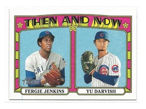 Topps Heritage TN-3 2021 Jenkins Yu Darvish inserto entonces y ahora - Imagen 1 de 2