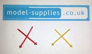 Corgi 499 Citroen Grenoble Safari Reproduction Pair Plastic Ski Sticks - Picture 1 of 3