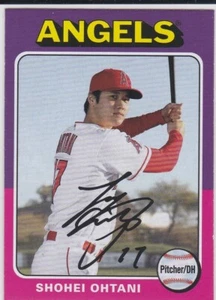 Tarjeta de béisbol Shohei Ohtani vintage diseño topps ¡Los Angeles Angels LE! - Imagen 1 de 2