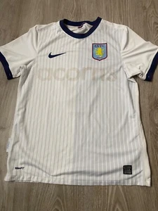 Aston Villa 2009-2010 Away Nike Football Shirt Soccer Jersey Size S #6 DOWNING - Picture 1 of 10