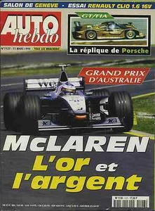 AUTO HEBDO Nr. 1127 11.03.1998 GP AUSTRALIEN GT FIA SAFARI CLIO 1.6 16V - Bild 1 von 1