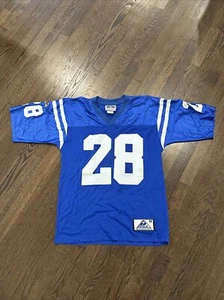 Marshall Faulk Indianapolis Colts Jersey Medium Mens Vintage Apex One Blue - Picture 1 of 7