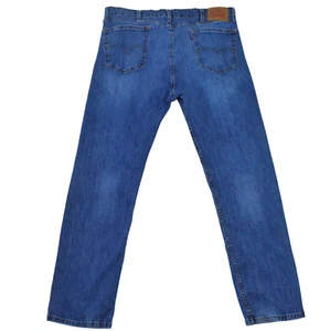 Levis 505 Herren Jeans 38x32 Blau Straight Leg Regular Fit Zip Fly Denim Hose - Bild 1 von 12