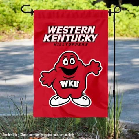 Western Kentucky Hilltoppers Big Red Mascot Garden Flag and Yard Banner Cover