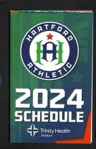 Hartford Athletic--Horario de bolsillo 2024--Seguro de viajero--Campeonato de la USL - Imagen 1 de 2