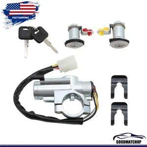 Ignition Switch Door Lock Cylinder for 86-96 Nissan D21 Pathfinder MT 2 KEY - Picture 1 of 12