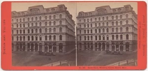 568. Beebe Block, Winthrop Square, Boston, Massachusetts, estereovista de John P. Soule - Imagen 1 de 2