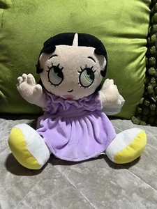Betty Boop Vintage Play By Play Baby Lilac Soft Toy Teddy Plush Doll With Tag - Picture 1 of 11