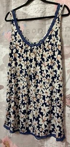 OSCAR DE LA RENTA Pink Label Babydoll Nightie Womens Size SMALL Lingerie Blue - Picture 1 of 9