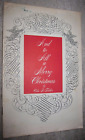 Vintage papierowa broszura And To All a Merry Christmas autorstwa Celia R Fiddler, 1963 MW Lads