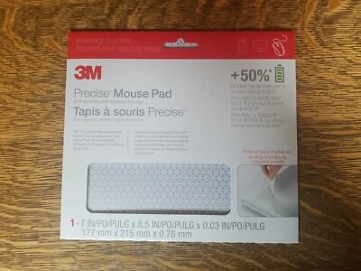 3M Precise Mouse Pad Repositionable Adhesive Back 8.5x7in Bitmap MP200PS-1EA - Image 1 of 2