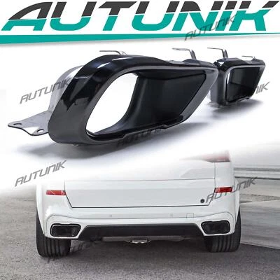 M-Sport Exhaust Tips Black BMW X5 G05 X6 G06 X7 G07 2019-2023 - Image 1 of 4