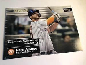 2020 Topps Peter Pete Alonso Highlights Jumbo 5x7 Mets 12 02/49 - Picture 1 of 1
