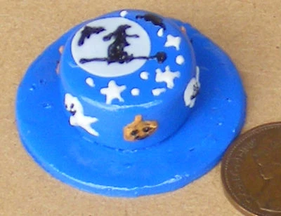 1:12 Maßstab Halloween Kuchen Tumdee Puppenhaus Miniatur Bäckerei Zubehör NC56