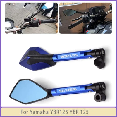 For Yamaha YBR125 YBR 125 Accessorie CNC Rear View Mirrors Anti-glare Mirror Foto 1 de 4