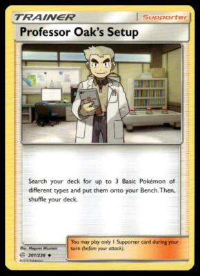 SM - Cosmic Eclipse #201/236 Professor Oak's Setup - Image 1 of 2