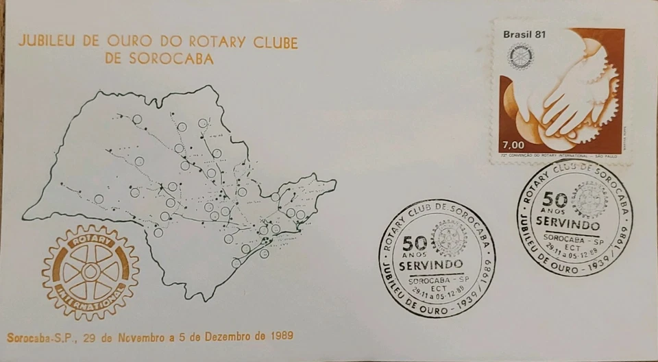 A) 1981, BRAZIL, 72 INTERNATIONAL CONVENTION OF ROTARY CLUB DE SOROCABA, SAO PAU - Image 1 of 1